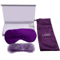 Custom Box Pouch Silk Satin Sleeping Mask with Cooling and Heated Gel